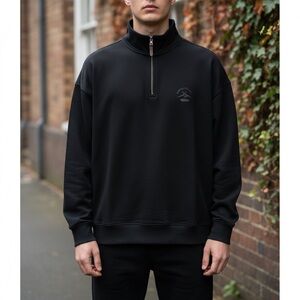 Tommy Bahama Men's Black Zip-Up Sweater